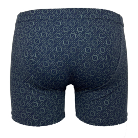 Boxershort Labyrint microvezel blauw