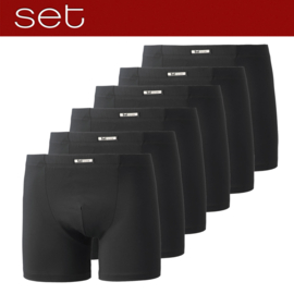 Boxershorts microvezel SET 6-pack zwart