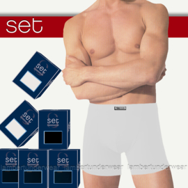 Boxershorts microvezel SET  4 zwart + 2 wit