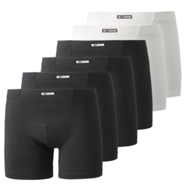 Boxershorts microvezel SET  4 zwart + 2 wit