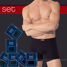 Boxershorts microvezel SET 6-pack zwart