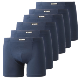 Boxershorts microvezel SET 6 x donker blauw