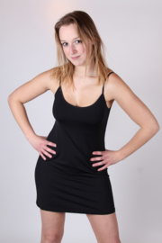 Avet onderjurkje in zwart, wit of huid M L XL