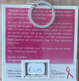 Pink Ribbon sleutelhanger - uitverkocht