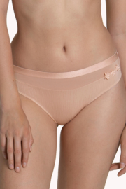 Gracia slip in blauw, peach, ivoor