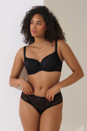 Evelyn padded bh zwart, rood, wit B - E
