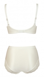Unique tailleslip in ivoor, almond(huid) of zwart