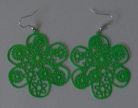 Oorhangers neon groen