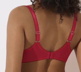 Evelyn padded bh zwart, rood, wit F- H