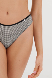 Mia string Pepita-patroon 42