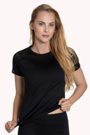 Powerful sportshirt/sporttop met kant (mesh)