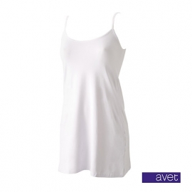 Avet onderjurkje in zwart, wit of huid M L XL