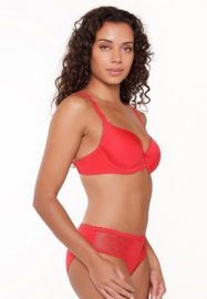 Daily lace slip in rood XS, XXL, navy L, XL of taupe L