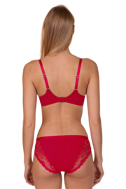 Evelyn padded bh zwart, rood, wit F- H