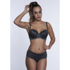 Anna boxer lace dark grey L
