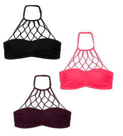 Explore sport-/bikinitop macrame in 3 kleuren