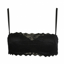 Anna bandeau/strapless bh lace zwart