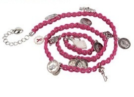Pink Ribbon wikkelarmband