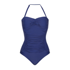 Ibiza tankini en slip / set in donkerblauw 40D of fuchsia 42D