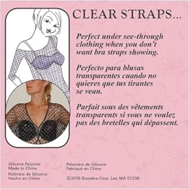 Braza BH-bandjes transparant - set van 3 (comfort, halter en happy) - geres.