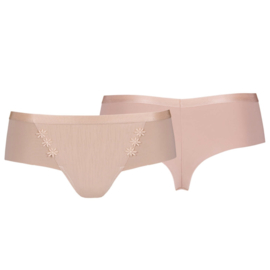 Gracia string in donkerblauw 40 of peach 42