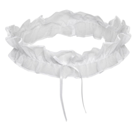 Kousenband wit, rood of zwart