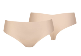 Bella string in huid XL of offwhite M of L