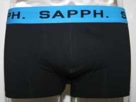 SAPPH boxershort zwart (met rose band) L