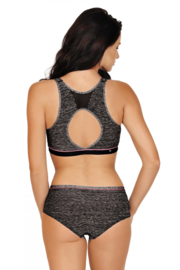 Miss Sporty sporttop zonder beugel in zwart of blauw 40/42