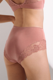 Nina hoge slip (met katoen) in rose of vanilla