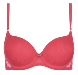 Naty padded bh in flamingo coral of staalblauw A - F