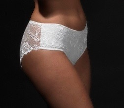 Anna boxer lace in zwart of creamy white