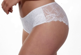 Anna boxer lace in zwart of creamy white