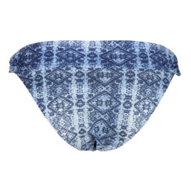 Indigo bikinislip met omslag 44