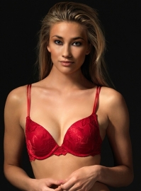 Anna gel-bh lace rood 75A of 80D