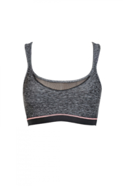 Miss Sporty sporttop zonder beugel in zwart of blauw 40/42