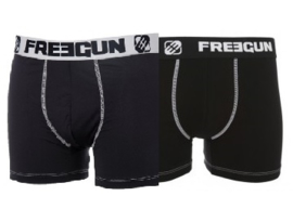 Freegun boxershort duo 2pack zwart