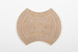 Paper Pieces - ACRAPP200 2" Apple Core Acrylic Fabric Cutting Template