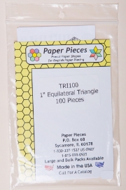 Paper Pieces - TRI100 1" Equilateral Triangle 100 Pieces