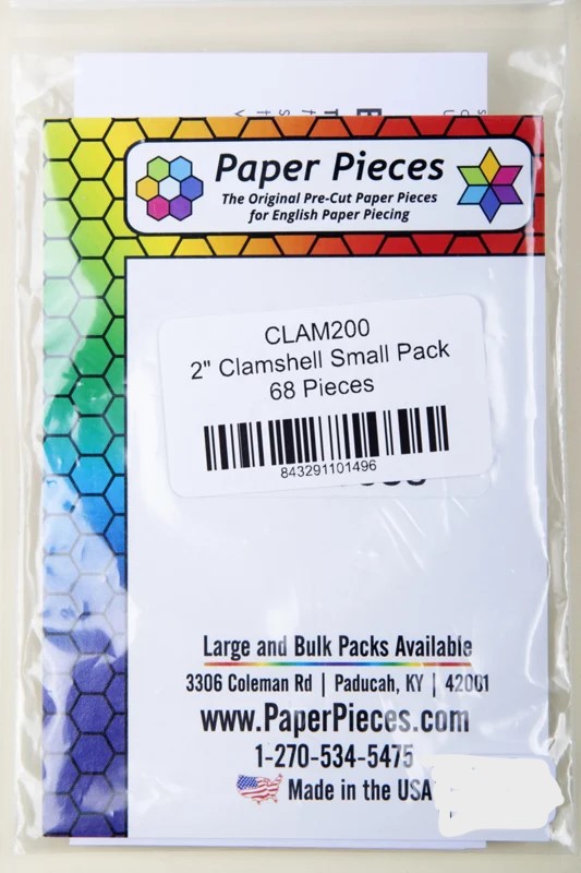 Paper Pieces - CLAM200 2" Clamshell Small Pack 68 Pieces