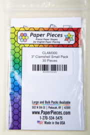 Paper Pieces - CLAM300 3" Clamshell Small Pack 30 Pieces