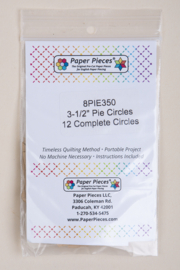 Paper Pieces - 8PIE350 3 1/2" Pie Circles 12 Complete Circles