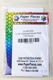 Paper Pieces - CLAM150S 1-1/2" Clamshell Small Pack 135 Pieces