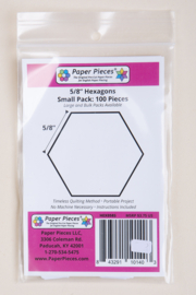 Paper Pieces - HEX058 5/8" Hexagons 100 Pieces