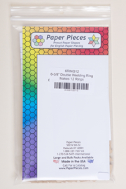Paper Pieces - 6RING12 6-3/8" Double Wedding Ring Makes 12 Rings