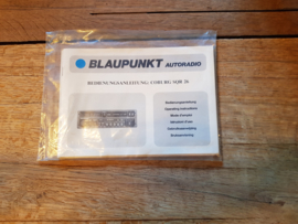 Coburg SQR 26 Blaupunkt autoradio gebruiksaanwijzing