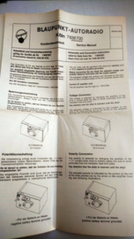 Köln Blaupunkt autoradio bedienungsanleitung manual # 2                                   