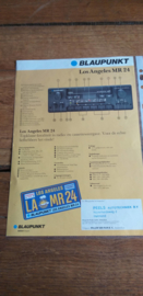 Blaupunkt 1984 leaflet Los Angeles MR 24