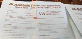 autoradio inbouwsetje voor Kever 1303 LS cabriolet