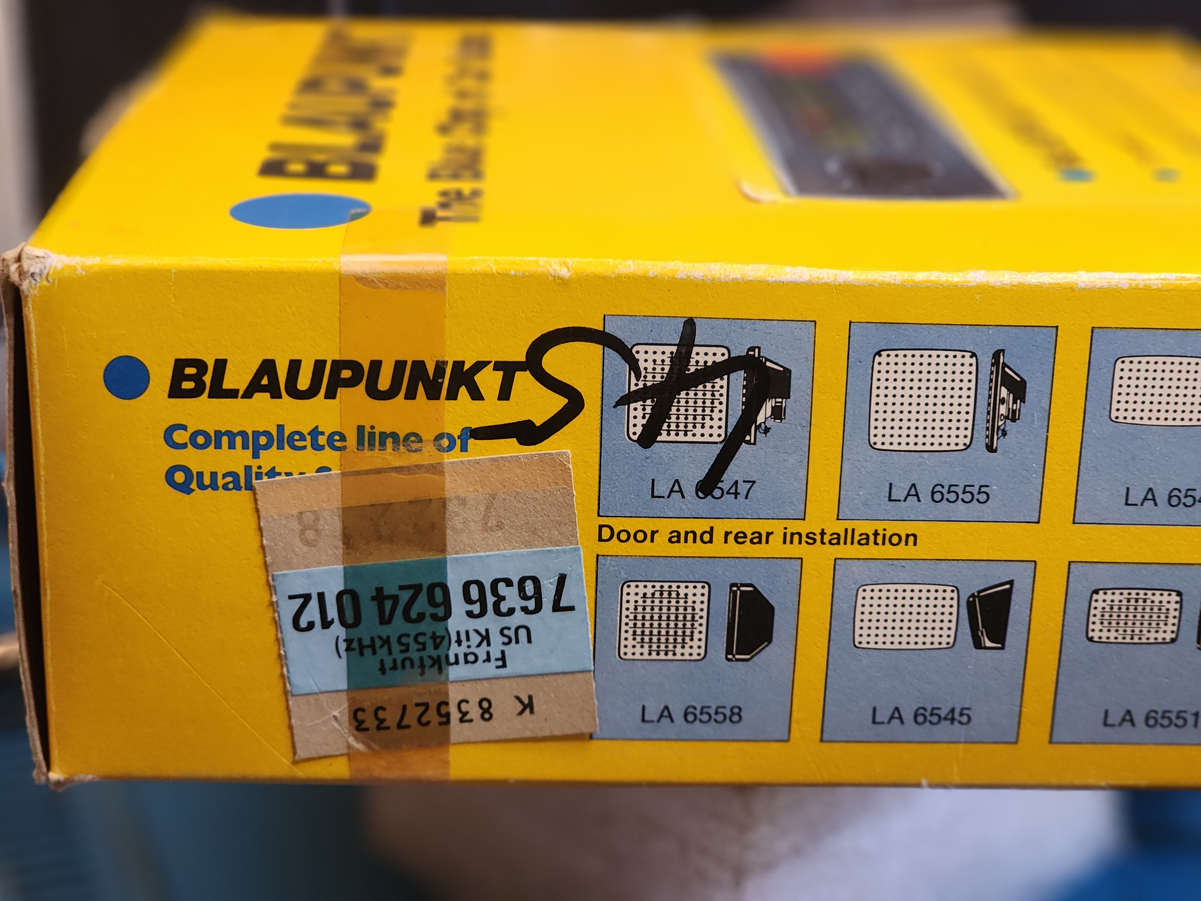Blaupunkt radio Frankfurt US NOS NEU Porsche autoradio
